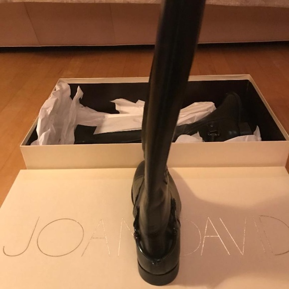 Joan & David "Zahari" Flat Riding Boots Black NWOT - Picture 4 of 6